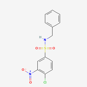 molecular formula C13H11ClN2O4S B3057596 N-benzyl-4-chloro-3-nitrobenzenesulfonamide CAS No. 82835-65-2