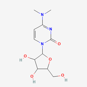 molecular formula C11H17N3O5 B3057598 1-[3,4-Dihydroxy-5-(hydroxymethyl)oxolan-2-yl]-4-(dimethylamino)pyrimidin-2-one CAS No. 82855-64-9