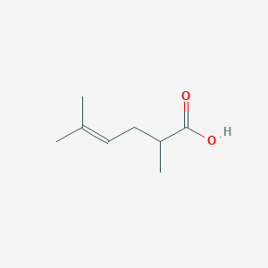 molecular formula C8H14O2 B3057602 4-Hexenoic acid, 2,5-dimethyl- CAS No. 82898-13-3