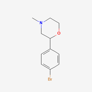 molecular formula C11H14BrNO B3057616 2-(4-Bromophenyl)-4-methylmorpholine CAS No. 83081-06-5