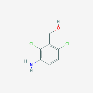 molecular formula C7H7Cl2NO B3057624 (3-Amino-2,6-dichlorophenyl)methanol CAS No. 83141-04-2