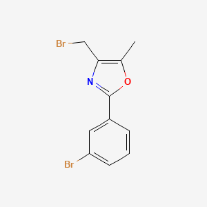 Oxazole, 4-(bromomethyl)-2-(3-bromophenyl)-5-methyl-