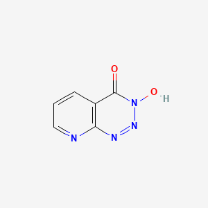 molecular formula C6H4N4O2 B3057633 Pyrido[2,3-d]-1,2,3-triazin-4(3H)-one, 3-hydroxy- CAS No. 832127-75-0