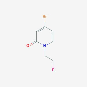 molecular formula C7H7BrFNO B3057639 4-Bromo-1-(2-fluoroethyl)pyridin-2(1H)-one CAS No. 832735-62-3