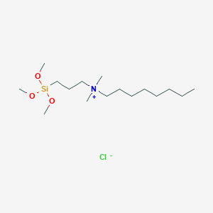 molecular formula C16H38ClNO3Si B3057652 1-Octanaminium, N,N-dimethyl-N-[3-(trimethoxysilyl)propyl]-, chloride CAS No. 83354-12-5