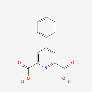 molecular formula C13H9NO4 B3057655 4-Phenylpyridine-2,6-dicarboxylic acid CAS No. 83463-12-1