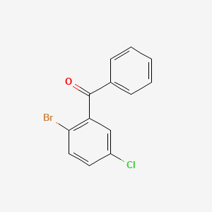 molecular formula C13H8BrClO B3057658 (2-溴-5-氯苯基)(苯基)甲酮 CAS No. 835-09-6