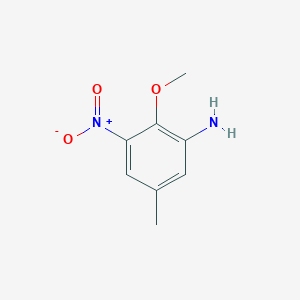 molecular formula C8H10N2O3 B3057667 2-Methoxy-5-methyl-3-nitroaniline CAS No. 83604-27-7