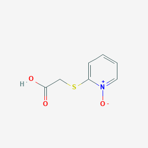 molecular formula C7H7NO3S B3057669 2-[(Carboxymethyl)sulfanyl]pyridin-1-ium-1-olate CAS No. 83646-04-2