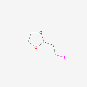 molecular formula C5H9IO2 B3057672 2-(2-碘乙基)-1,3-二氧戊环 CAS No. 83665-55-8