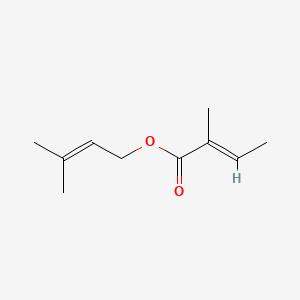 molecular formula C10H16O2 B3057677 3-Methyl-2-butenyl 2-methylcrotonate CAS No. 83783-86-2