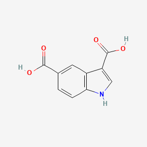 molecular formula C10H7NO4 B3057678 1H-indole-3,5-dicarboxylic acid CAS No. 83813-70-1