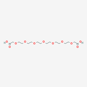 molecular formula C16H30O11 B3057680 3,6,9,12,15,18,21-Heptaoxatricosanedioic acid CAS No. 83824-29-7