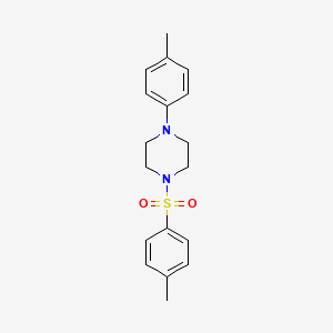 molecular formula C18H22N2O2S B3057682 1-(p-Tolyl)-4-(p-tolylsulphonyl)piperazine CAS No. 83863-42-7