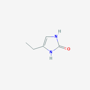 molecular formula C5H8N2O B3057689 4-乙基-2,3-二氢-1H-咪唑-2-酮 CAS No. 83962-06-5