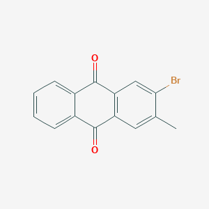 molecular formula C15H9BrO2 B3057690 2-溴-3-甲基蒽醌 CAS No. 84-44-6