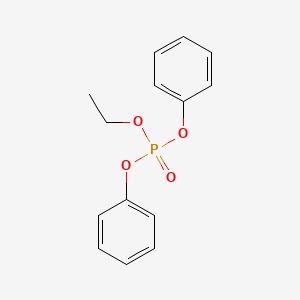 molecular formula C14H15O4P B3057696 Ethyl diphenyl phosphate CAS No. 841-46-3