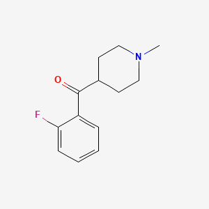 molecular formula C13H16FNO B3057701 4-(2-Fluorobenzoyl)-1-methylpiperidine CAS No. 84163-45-1
