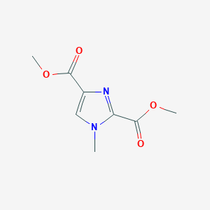 molecular formula C8H10N2O4 B3057702 dimethyl 1-methylimidazole-2,4-dicarboxylate CAS No. 84198-72-1