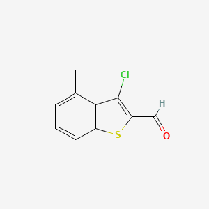 3-Chloro-4-methyl-3a,7a-dihydrobenzo[b]thiophene-2-carbaldehyde