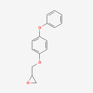 molecular formula C15H14O3 B3057707 2-[(4-Phenoxyphenoxy)methyl]oxirane CAS No. 84267-54-9