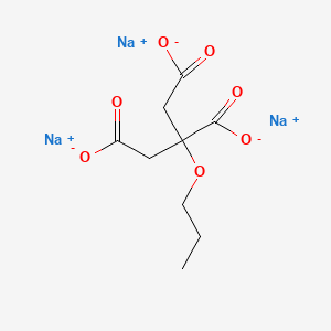 molecular formula C9H11Na3O7 B3057712 2-丙氧基丙烷-1,2,3-三羧酸三钠 CAS No. 84370-85-4