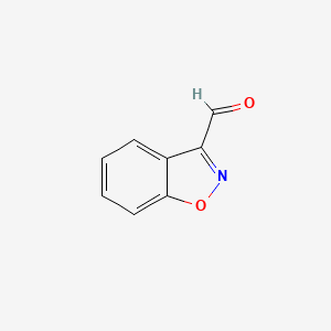molecular formula C8H5NO2 B3057714 1,2-Benzisoxazole-3-carboxaldehyde CAS No. 84395-93-7