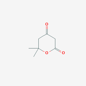 molecular formula C7H10O3 B3057720 6,6-dimethyldihydro-2H-pyran-2,4(3H)-dione CAS No. 84465-82-7
