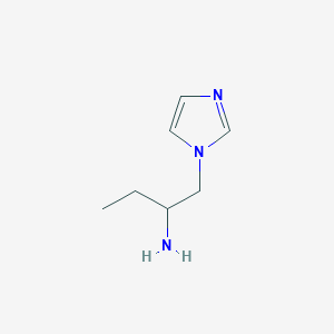 molecular formula C7H13N3 B3057722 1-(1H-imidazol-1-yl)butan-2-amine CAS No. 844882-20-8