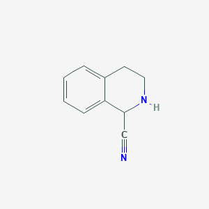 molecular formula C10H10N2 B3057723 1,2,3,4-Tetrahydroisoquinoline-1-carbonitrile CAS No. 84500-67-4