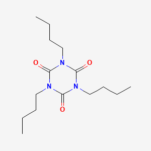 molecular formula C15H27N3O3 B3057731 1,3,5-Tributyl-1,3,5-triazinane-2,4,6-trione CAS No. 846-74-2