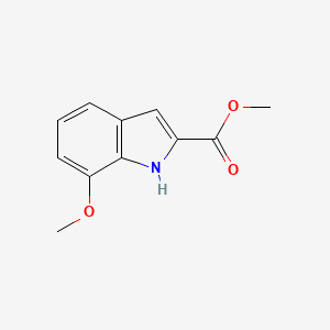 molecular formula C11H11NO3 B3057736 Methyl 7-methoxy-1H-indole-2-carboxylate CAS No. 84638-71-1