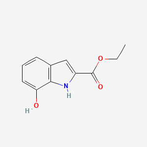 molecular formula C11H11NO3 B3057738 7-羟基-1H-吲哚-2-羧酸乙酯 CAS No. 84638-84-6