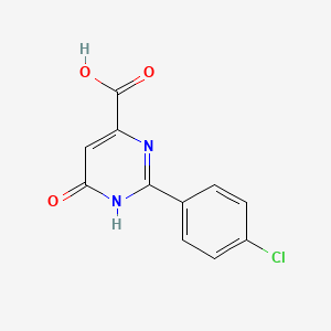 2-(4-Chlorophenyl)-6-oxo-1,6-dihydropyrimidine-4-carboxylic acid