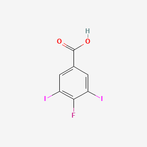 molecular formula C7H3FI2O2 B3057754 4-氟-3,5-二碘苯甲酸 CAS No. 847862-87-7