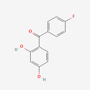 molecular formula C13H9FO3 B3057755 (2,4-Dihydroxyphenyl)(4-fluorophenyl)methanone CAS No. 84794-97-8