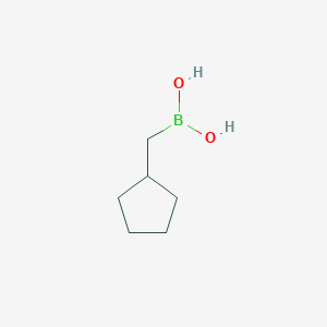 molecular formula C6H13BO2 B3057757 (Cyclopentylmethyl)boronic acid CAS No. 848029-29-8