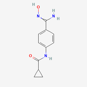 N-[4-(N'-Hydroxycarbamimidoyl)phenyl]cyclopropanecarboxamide