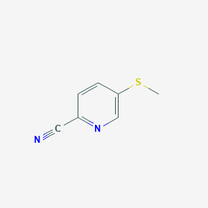 molecular formula C7H6N2S B3057759 5-(Methylsulfanyl)pyridine-2-carbonitrile CAS No. 848141-12-8