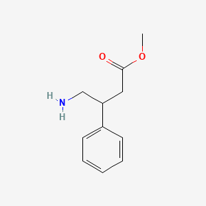 molecular formula C11H15NO2 B3057762 Methyl 4-amino-3-phenylbutanoate CAS No. 84872-79-7