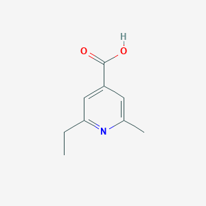 molecular formula C9H11NO2 B3057766 2-乙基-6-甲基异烟酸 CAS No. 849226-46-6