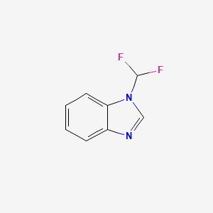 molecular formula C8H6F2N2 B3057769 1-Difluoromethyl-1H-benzo[d]imidazole CAS No. 84941-15-1