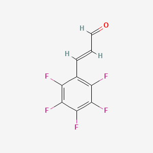 2-Propenal, 3-(pentafluorophenyl)-, (2E)-