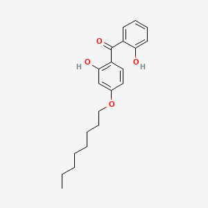 molecular formula C21H26O4 B3057775 2,2'-Dihydroxy-4-octyloxybenzophenone CAS No. 85-24-5