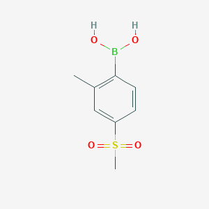 molecular formula C8H11BO4S B3057777 (4-Methanesulfonyl-2-methylphenyl)boronic acid CAS No. 850033-50-0