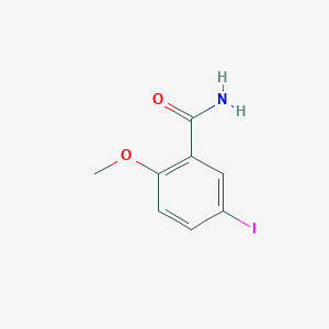 molecular formula C8H8INO2 B3057778 5-Iodo-2-methoxybenzamide CAS No. 850040-40-3