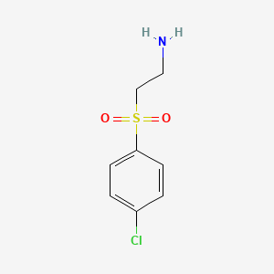 molecular formula C8H10ClNO2S B3057779 2-((4-Chlorophenyl)sulfonyl)ethanamine CAS No. 85052-87-5