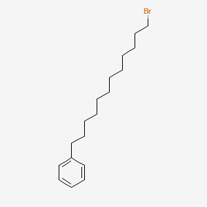 molecular formula C18H29B B3057782 Benzene, (12-bromododecyl)- CAS No. 85070-63-9