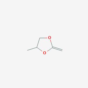 molecular formula C5H8O2 B3057783 1,3-Dioxolane, 4-methyl-2-methylene- CAS No. 85079-89-6