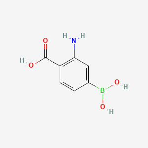 molecular formula C7H8BNO4 B3057787 2-氨基-4-硼苯甲酸 CAS No. 85107-51-3